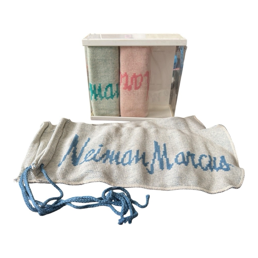 Neiman Marcus Shoe Mittens Travel Shoe Covers Set of 3 Made In USA NIB
